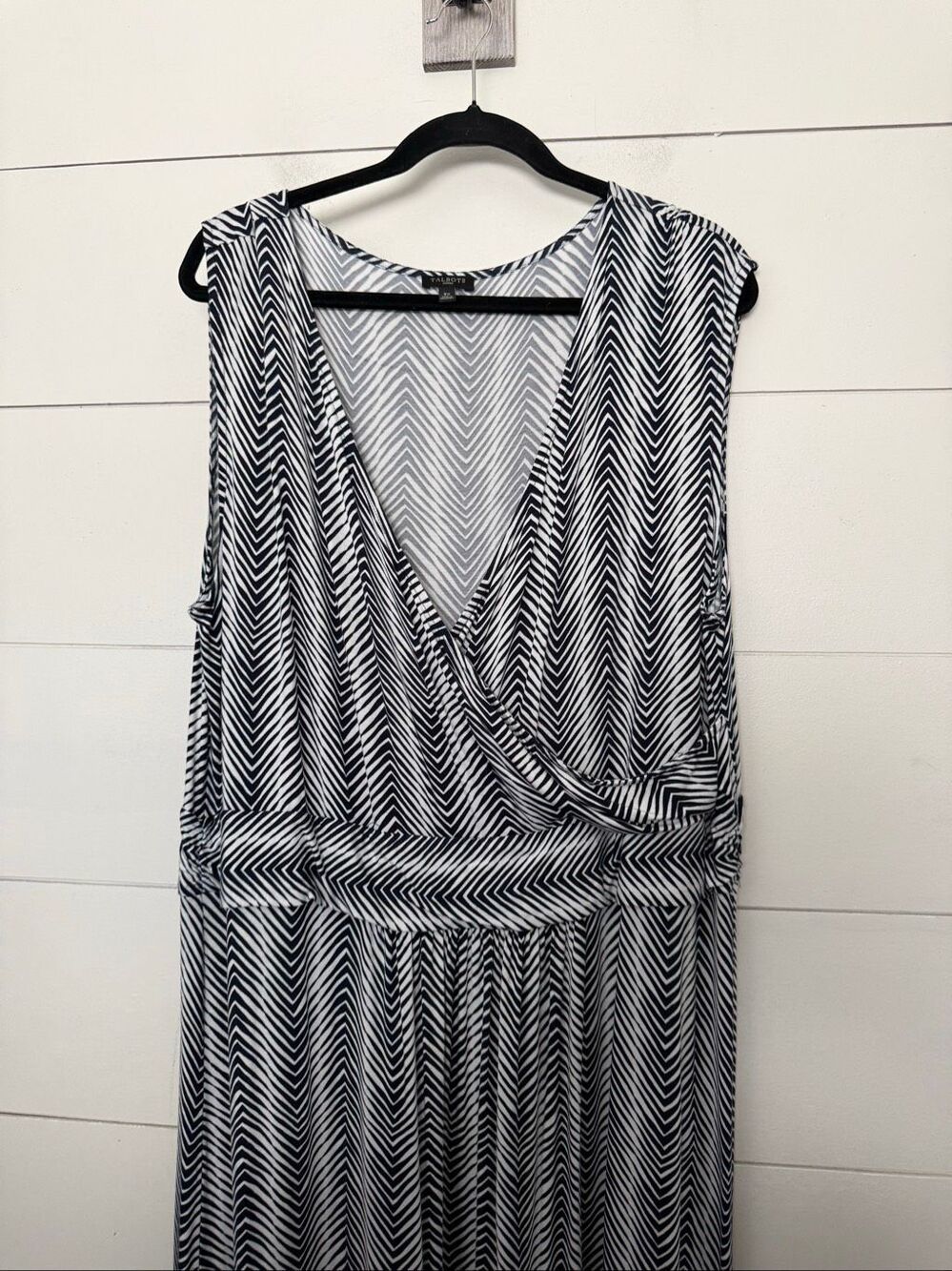 Talbots Women’s 3X Faux Wrap Dress Maxi Plus Size